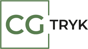 CG Tryks Logo i grønne og sorte farver