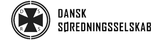 Dansk Søredningsselskabs logo i sort og hvid